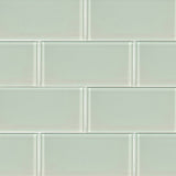 MSI Arctic Ice 3 in. x 6 in. Glossy Glass White Subway Tile (1 sq. ft. / case)