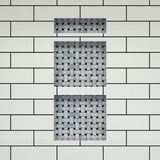 Redi Niche 16 in. x 34 in. Triple Shower Niche Set in Black - Super Arbor