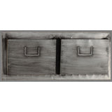 Industrial Metal Two Slot Mailbox - Horizontal - Super Arbor