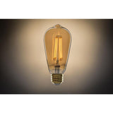 Feit Electric 60-Watt Equivalent ST19 Dimmable LED Amber Glass Vintage Edison Light Bulb With Straight Filament Warm White (8-Pack)