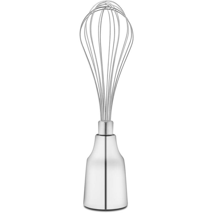 5-Speed Silver Immersion Blender with Whisk and Chopper Attachments