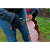 ProFlex 2 in. x 100 ft. Red Polyethylene Scalloped Woodgrain  No-Dig Edging Kit - Super Arbor