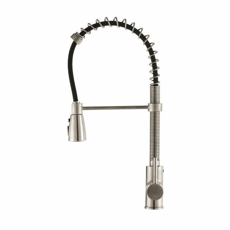 Kraus Premier Kitchen Faucet Stainless Steel 1-Handle Deck-Mount Pre-rinse Handle Kitchen Faucet