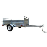1639 lbs. Payload Capacity 4.5 ft. x 7.5 ft. Galvanized Steel Utility Trailer Kit with Bed Tilt and Collapsing Ends - Super Arbor