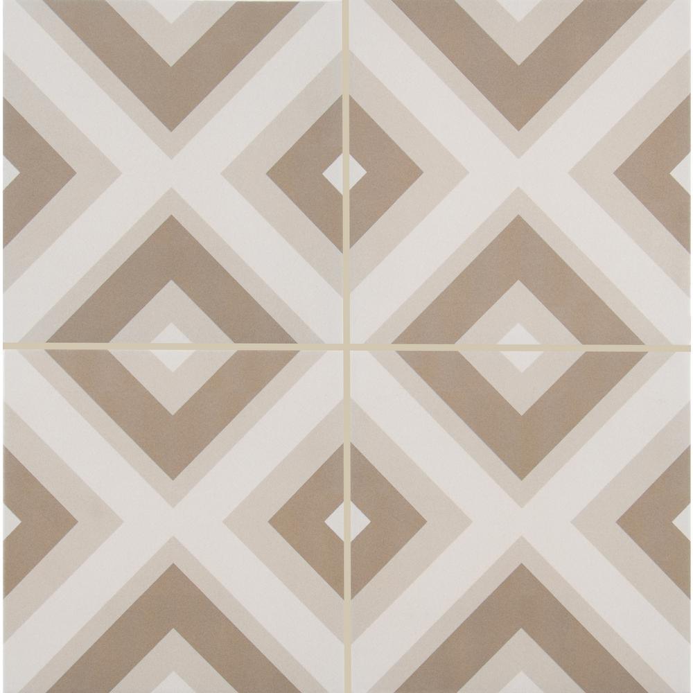 Zoudia 8 in. x 8 in. Matte Porcelain Floor and Wall Tile (5.33 sq. ft. / case) - Super Arbor