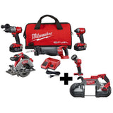 M18 FUEL 18-Volt Lithium-Ion Brushless Cordless Hammer Drill and Impact Driver Combo Kit (2-Tool) with Impact Wrench - Super Arbor