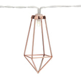 12 ft. 10-Light Battery Operated  Metal Indoor Integrated LED String Lights