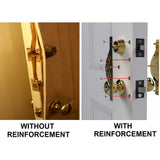Home Protection Door Kit with Silver Decor Bracket and White Bars - Super Arbor