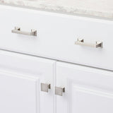 1-1/4 in. SQ Studio Collection Satin Nickel Cabinet Knob - Super Arbor