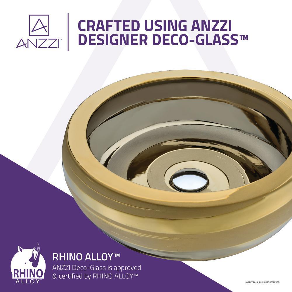 Levi Vessel Sink in Smoothed Gold - Super Arbor