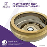 Levi Vessel Sink in Smoothed Gold - Super Arbor