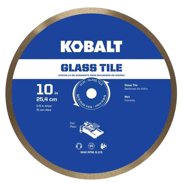Kobalt 10-in Wet Glass Diamond Saw Blade