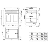 Brookings Plywood Ready to Assemble Shaker 27x34.5x24 in. 2-Door 1-Drawer Base Kitchen Cabinet in White - Super Arbor