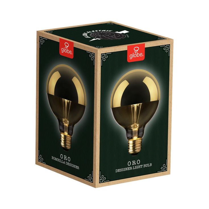 Globe Electric 40W Gold Designer Vintage Edison Oro Incandescent Light Bulb