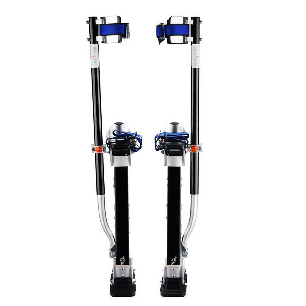 24 in. to 40 in. Adjustable Height Black Drywall Stilts - Super Arbor