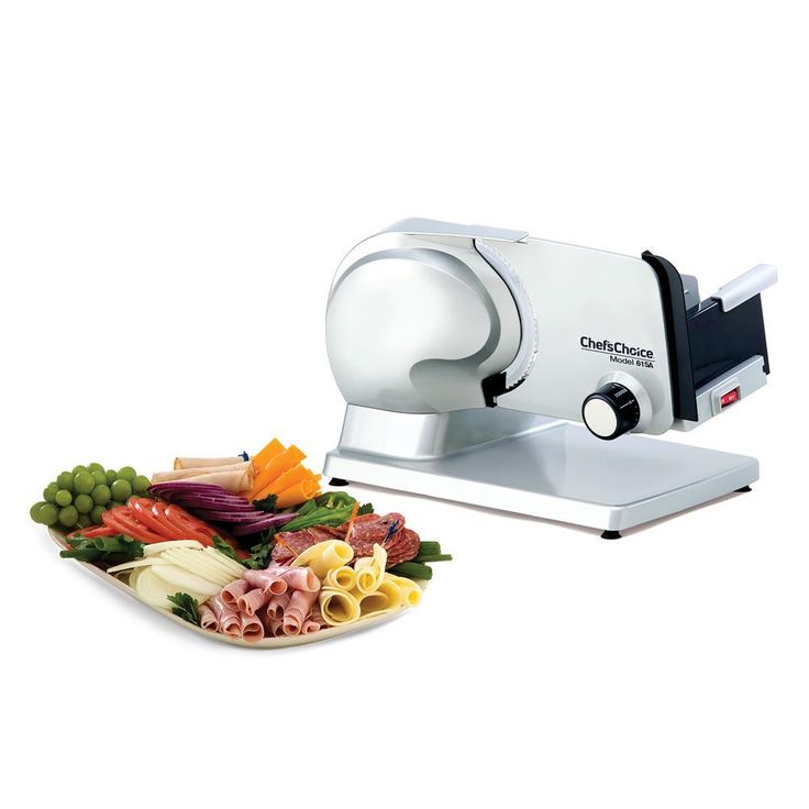 Premium in Silver Electric Food Slicer