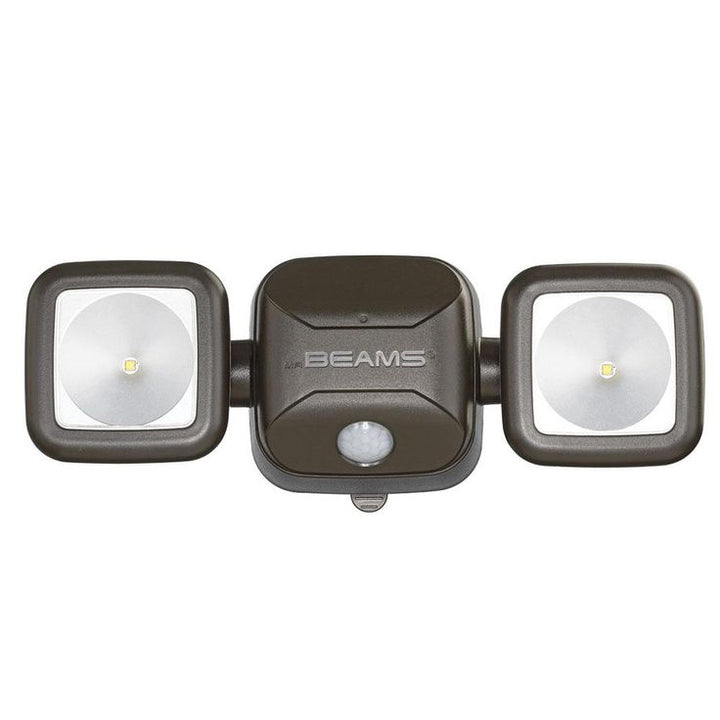 Mr Beams Outdoor 600 Lumen High Performance Battery Powered Motion Activated Integrated LED Security Light, Brown
