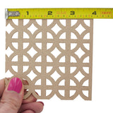 72 in. x 24 in. x 1/8 in. Unfinished Circle Decorative Perforated Paintable MDF Screening Panel Insert - Super Arbor