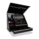 36 in. 1-Drawer Black Steel Portable Shop Tool Box with Cylinder Lock - Super Arbor