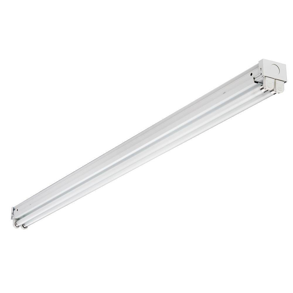 Z Series 4 ft. 54-Watt Equivalent Fluorescent White Strip Light Fixture - Super Arbor