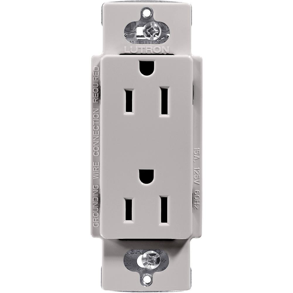 Claro 15 Amp Duplex Outlet, White - Super Arbor