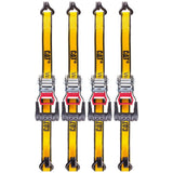 16 ft. x 1-1/4 in. Heavy-Duty Ratcheting 1000 lbs. Tie-Down Straps (4-Piece) - Super Arbor