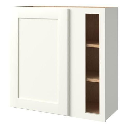 allen + roth Aveley 30-in W x 30.125-in H x 12-in D Linen Maple Blind Corner Wall Semi-Custom Cabinet