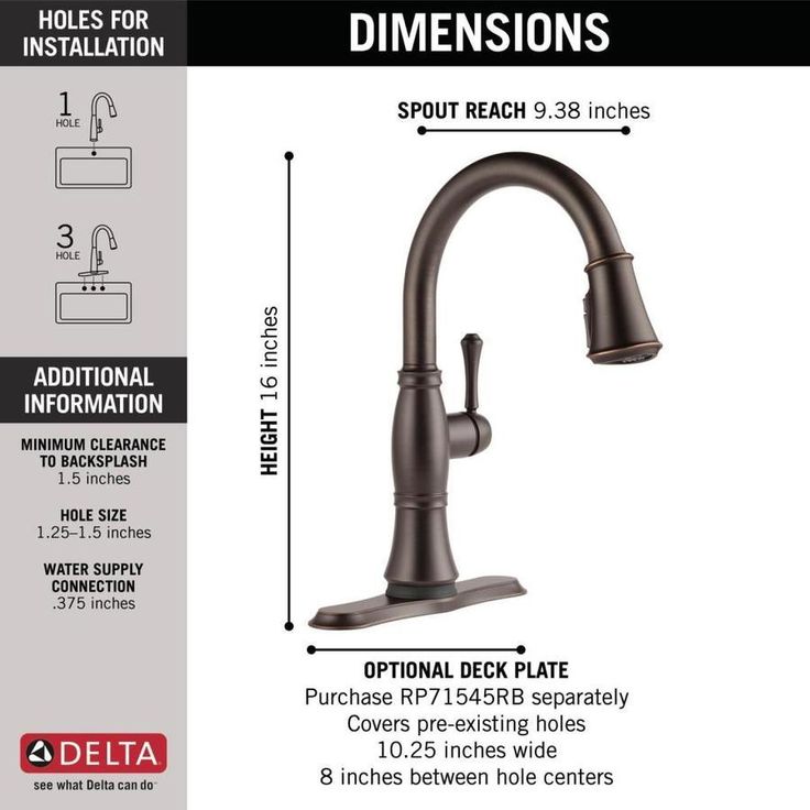 Delta Cassidy Touch2O Venetian Bronze 1-Handle Deck-Mount Pull-Down Touch Kitchen Faucet