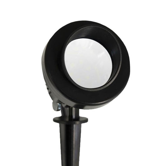 200-Lumens Black Outdoor Integrated LED Landscape Spot Light