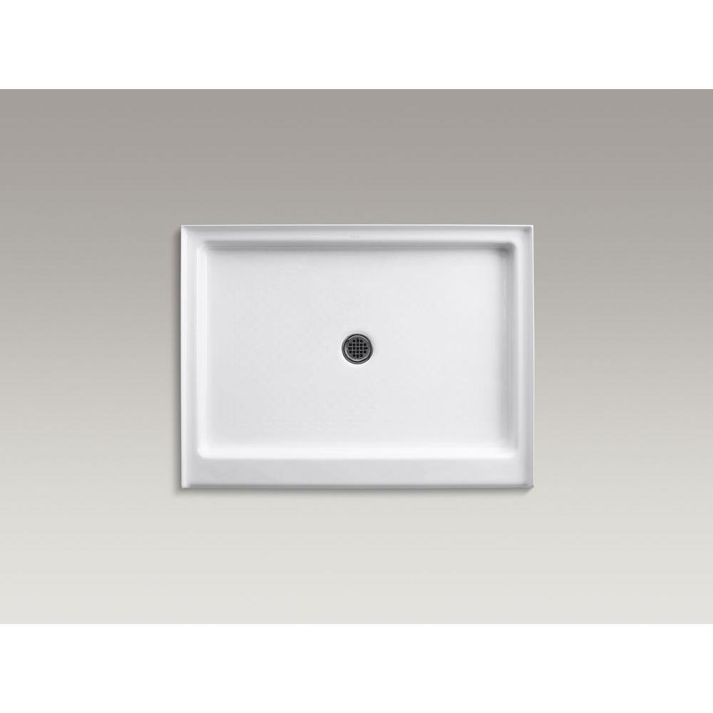 Kathryn 48 in. x 36 in. Single Threshold Shower Base in White - Super Arbor