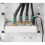 Structured Media Center Premium 1x8 (6-Way) Active Video Amplified Splitter Module - White - Super Arbor
