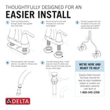 New Lower Price; Delta Foundations Chrome 2-Handle 4-in Centerset WaterSense Bathroom Sink Faucet with Drain