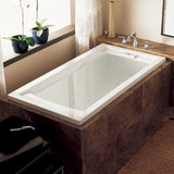 Evolution 72 in. x 36 in. Acrylic Reversible Drain Bathtub in White - Super Arbor