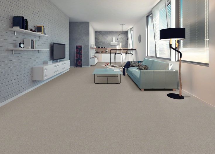 STAINMASTER Essentials Blue Diamonds III 15-ft Greige Textured Carpet (Indoor)