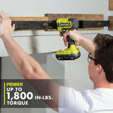 RYOBI ONE+ 18V Cordless 1/4 in. Impact Driver Kit with (2) Batteries, Charger, & Bag, with Impact Rated Driving Kit (20Piece)