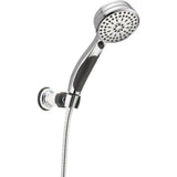 ActivTouch 9-Spray 3.6 in. Single Wall Mount Adjustable Handheld Shower Head in Matte Black - Super Arbor