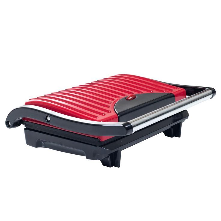 760 W Red Non-Stick Panini Press