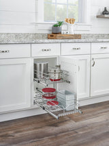 Rev-A-Shelf 17.5-in W x 6-in H 1-Tier Pull Out Metal Baskets & Organizers
