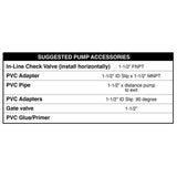 1/3 HP Cast Iron Sump Pump