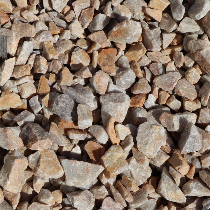 Butler Arts 0.50 cu. ft. 40 lbs. 3/4 in. Golden Honey Quartz Decorative Landscaping Gravel (20-Bag Pallet)