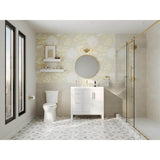 MSI Geometrica 12 in. x 12 in. x 10mm Bianco Dolomite Polished Marble Mesh-Mounted Mosaic Tile (10 sq. ft. / case)