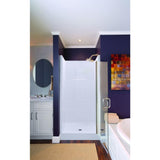 Varia 32 in. x 32 in. x 72.8 in. 2-Piece Shower Stall with Center Drain in White - Super Arbor