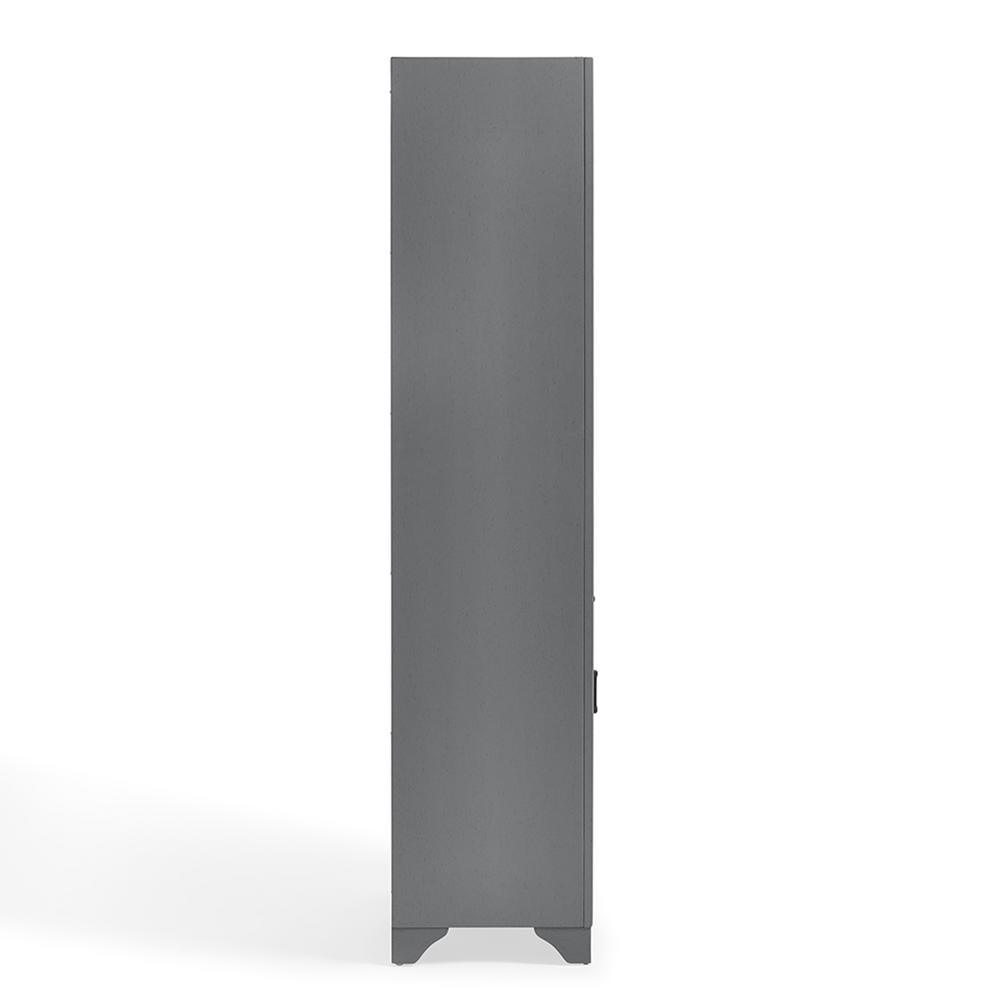 Tara 18 in. W x 15 in. D x 67.62 in. H Linen Cabinet in Grey - Super Arbor