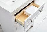 Style Selections Westlake 24-in White Single Sink Bathroom Vanity with White Cultured Marble Top