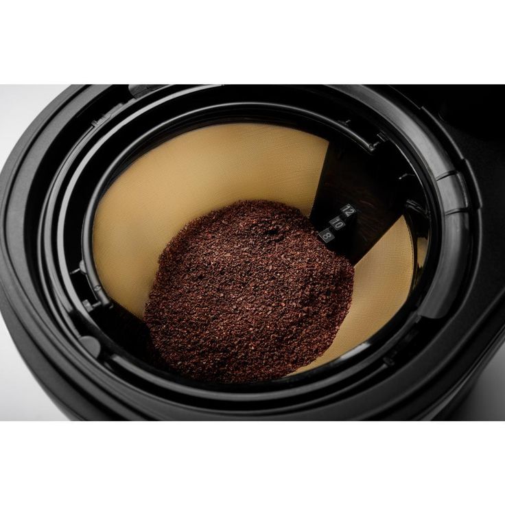 12-Cup Drip Grey Coffee Maker with Spiral Showerhead Matte Charcoal