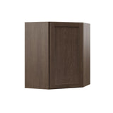 Shaker Assembled 24x30x12 in. Diagonal Corner Wall Kitchen Cabinet in Satin White