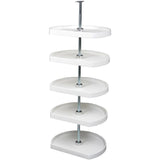 Knape & Vogt 5-Tier Plastic D-shape Cabinet Lazy Susan