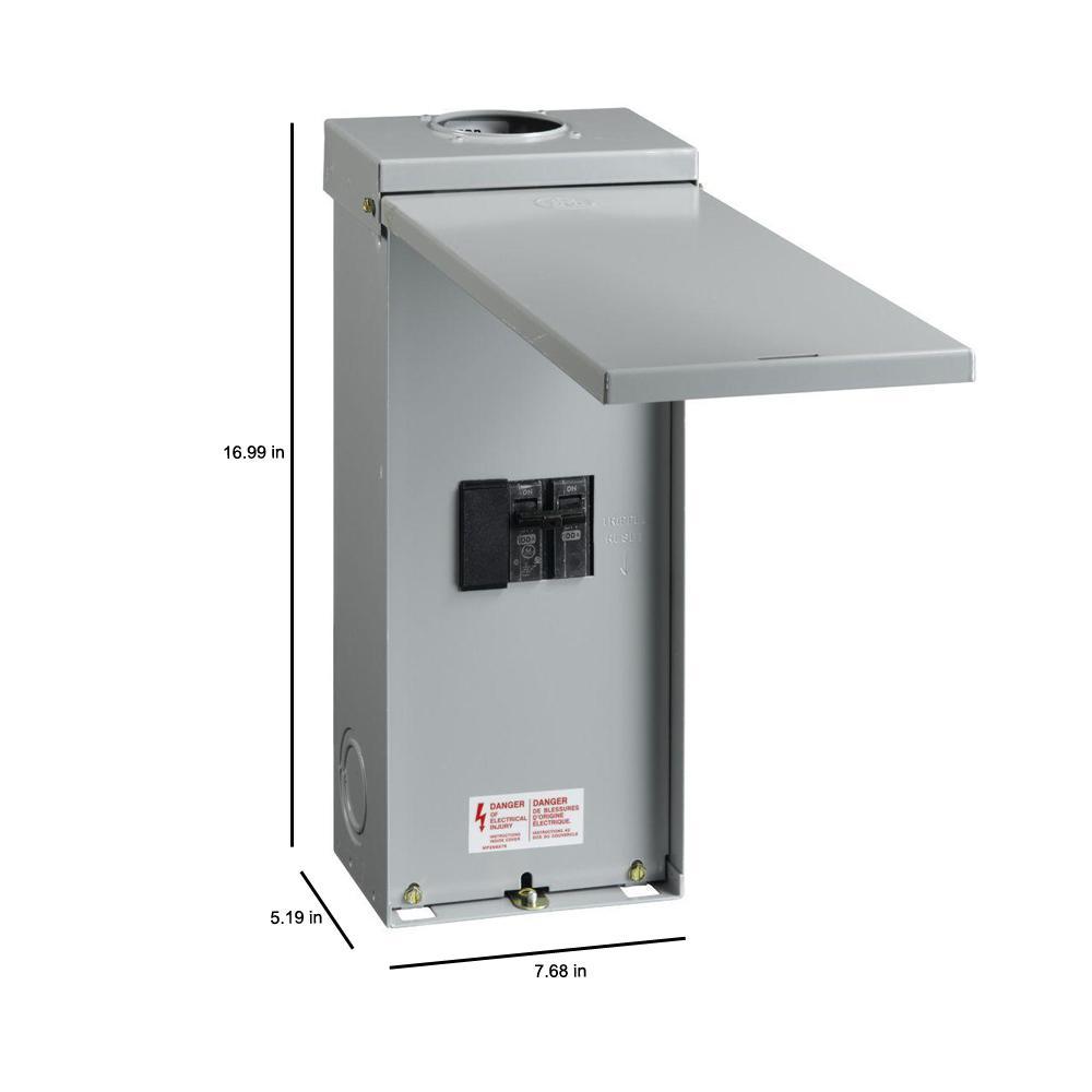 100 Amp Outdoor Circuit Breaker with Enclosure - Super Arbor