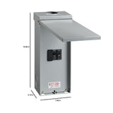 100 Amp Outdoor Circuit Breaker with Enclosure - Super Arbor