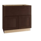 Home Decorators Collection Newport 36 in. W x 24 in. D x 34.5 in. H Assembled Plywood Farm Sink Base Kitchen Cabinet in Manganite with Soft Close